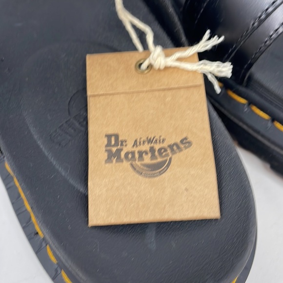 New Men’s Black Dr. Martens Myles Brando Leather Buckle Slide Sandals Size 12 - Picture 10 of 12